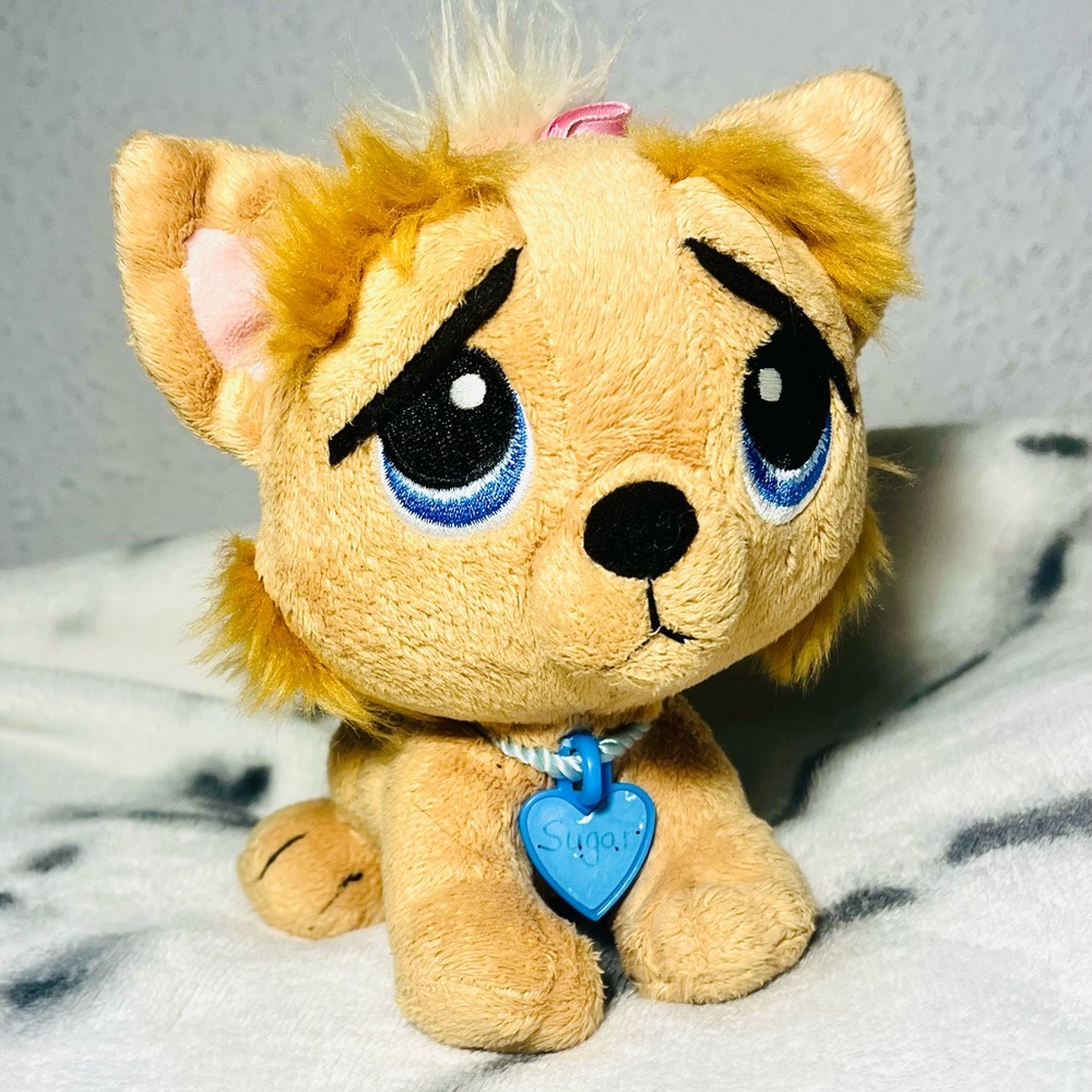 - 2010 Rescue Pets My E-Pets Golden Brown Yorkie Puppy 12” Plush named Sugar